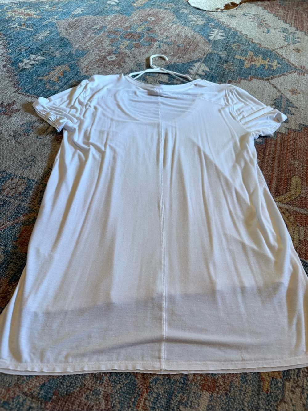 We The Free White V-Neck Pocket Tee - Relaxed Short Sleeve - Picture 3 of 3